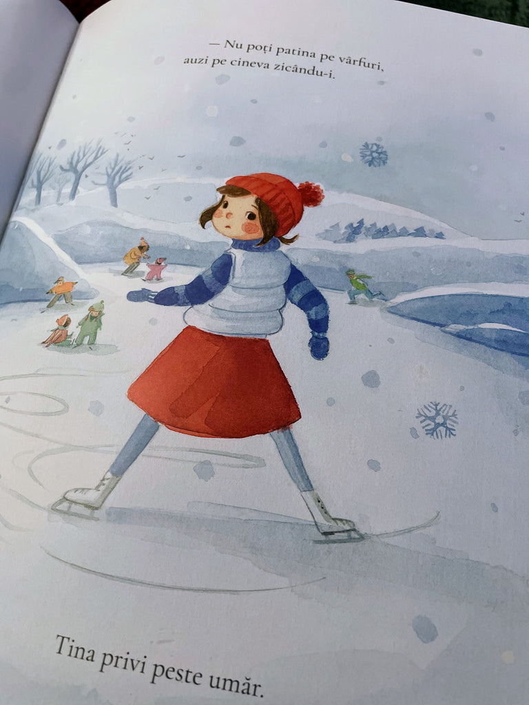 Tina și primele ei patine