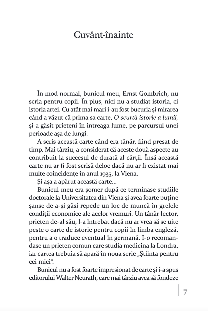 O scurtă istorie a lumii | paperback