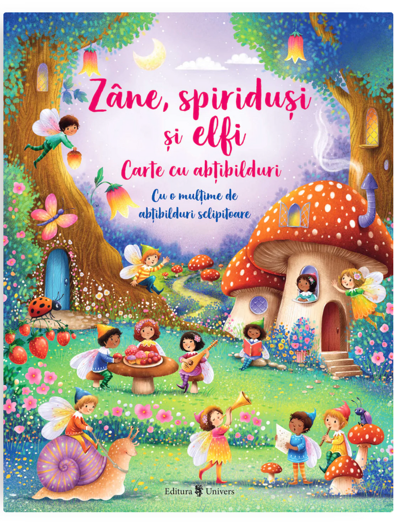 Zâne, spiriduși și elfi. Carte cu abțibilduri