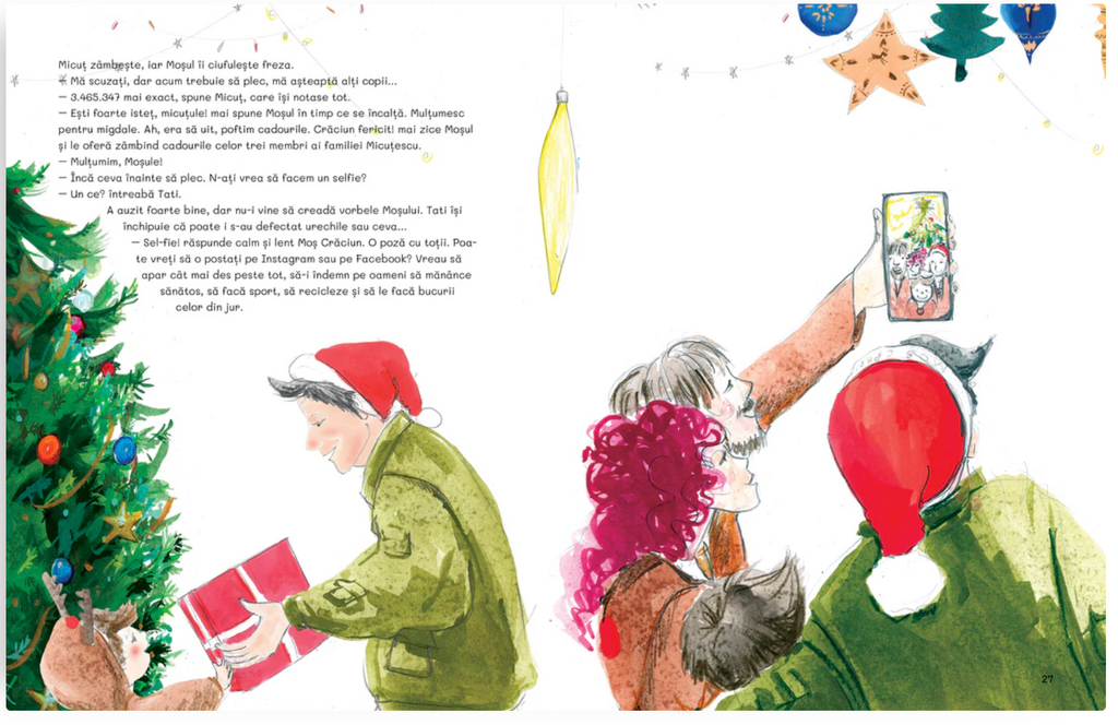 Moș Crăciun se poartă ciudat