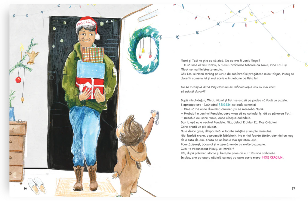 Moș Crăciun se poartă ciudat