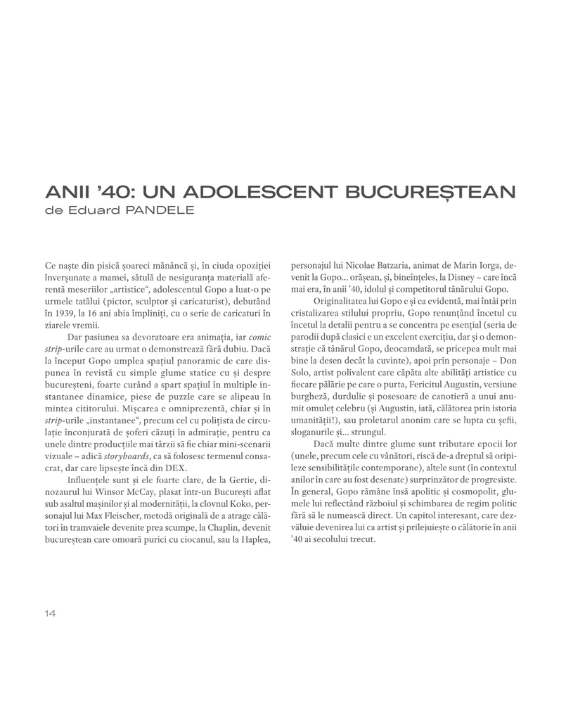 GOPO în 100 de pagini de bandă desenată