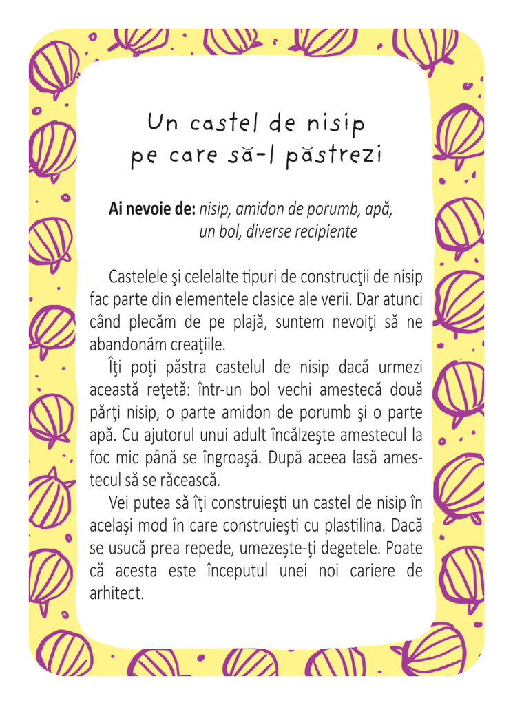 52 de Activități pentru vacanța de vară