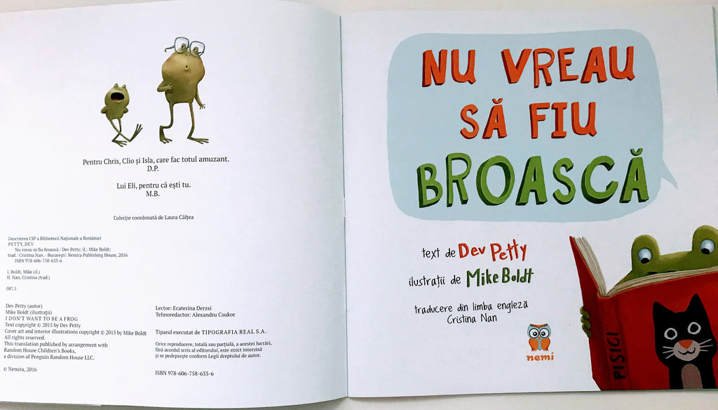 Nu vreau să fiu broască - Librăria lui Andrei