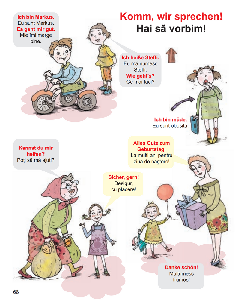 Deutsch mit Bildern für alle Kinder. Primele cuvinte. Primele propozitii - Librăria lui Andrei