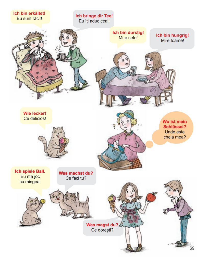 Deutsch mit Bildern für alle Kinder. Primele cuvinte. Primele propozitii - Librăria lui Andrei
