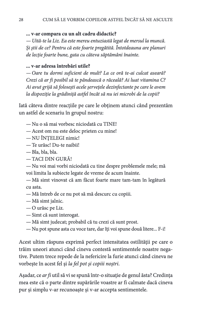 Cum să le vorbim copiilor astfel încât să ne asculte. GHID DE SUPRAVIEȚUIRE PENTRU PĂRINȚI CU COPII DE 2-7 ANI