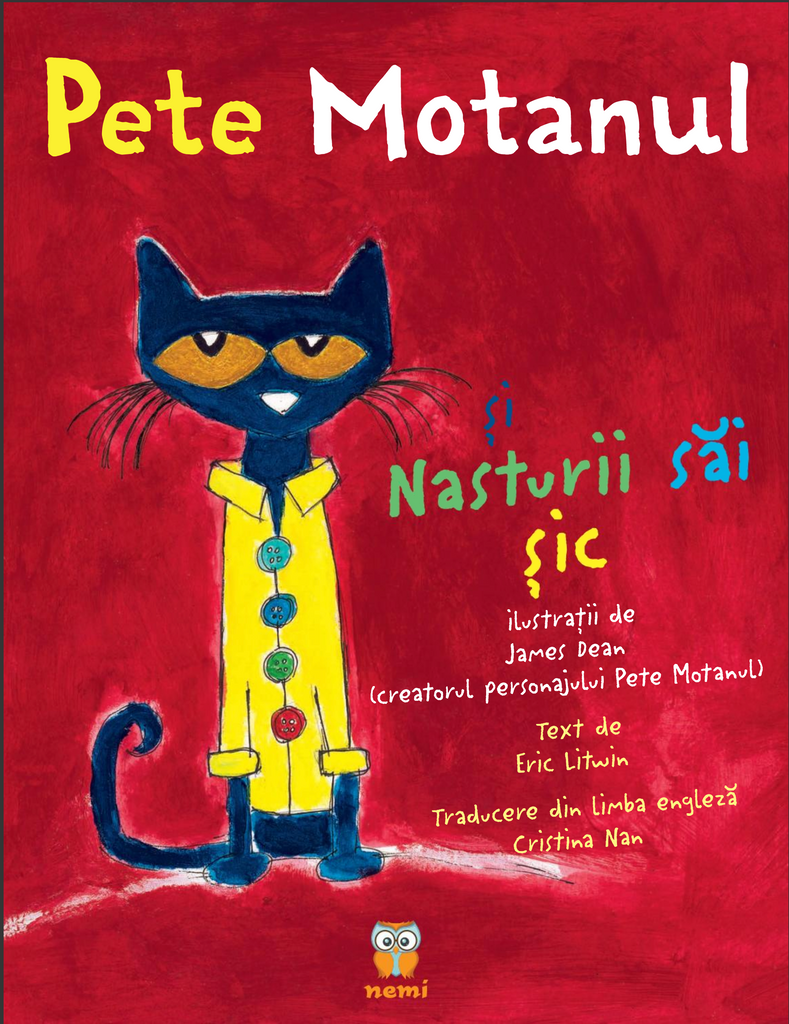 Pete Motanul și nasturii săi șic (coperta cartonată)