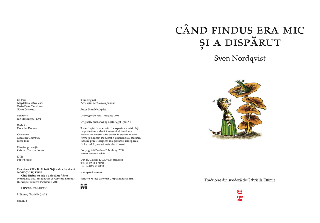 Când Findus era mic și a dispărut (Seria "Pettson și Findus")
