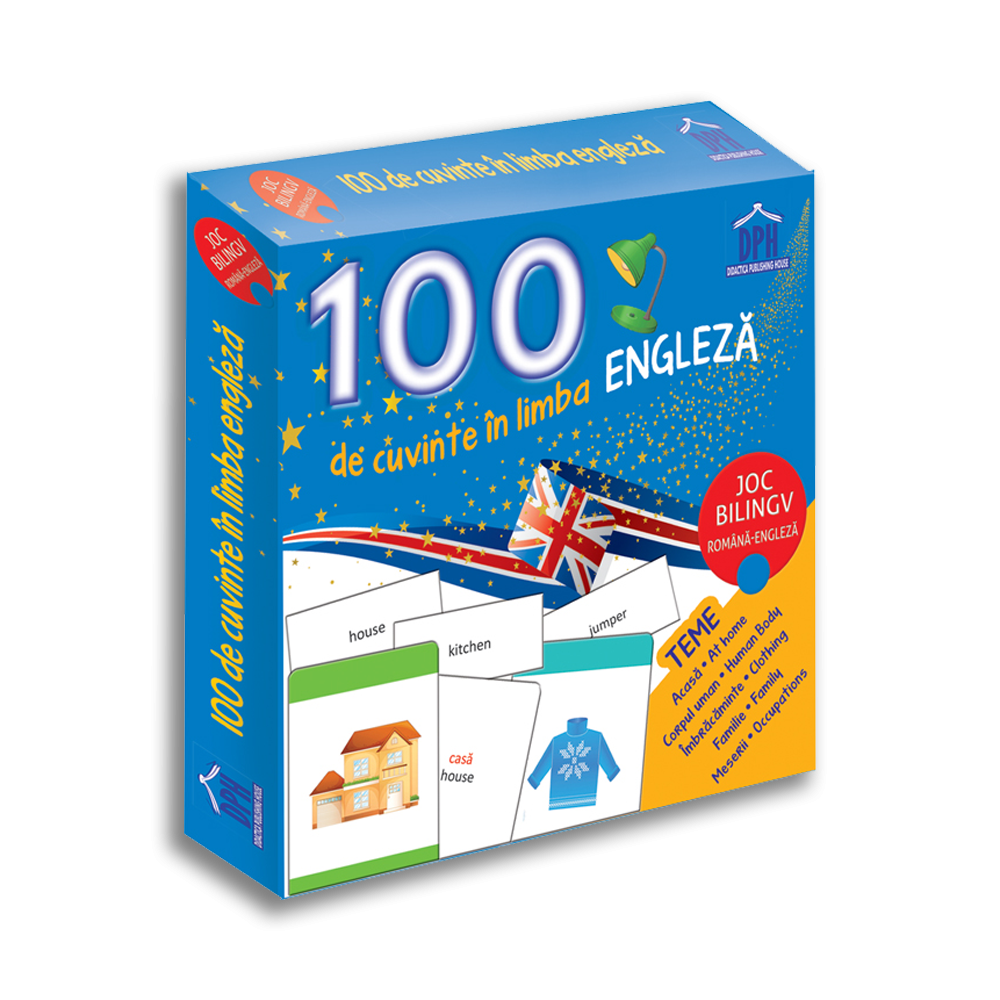 100 de cuvinte in limba engleza - Joc bilingv - Librăria lui Andrei
