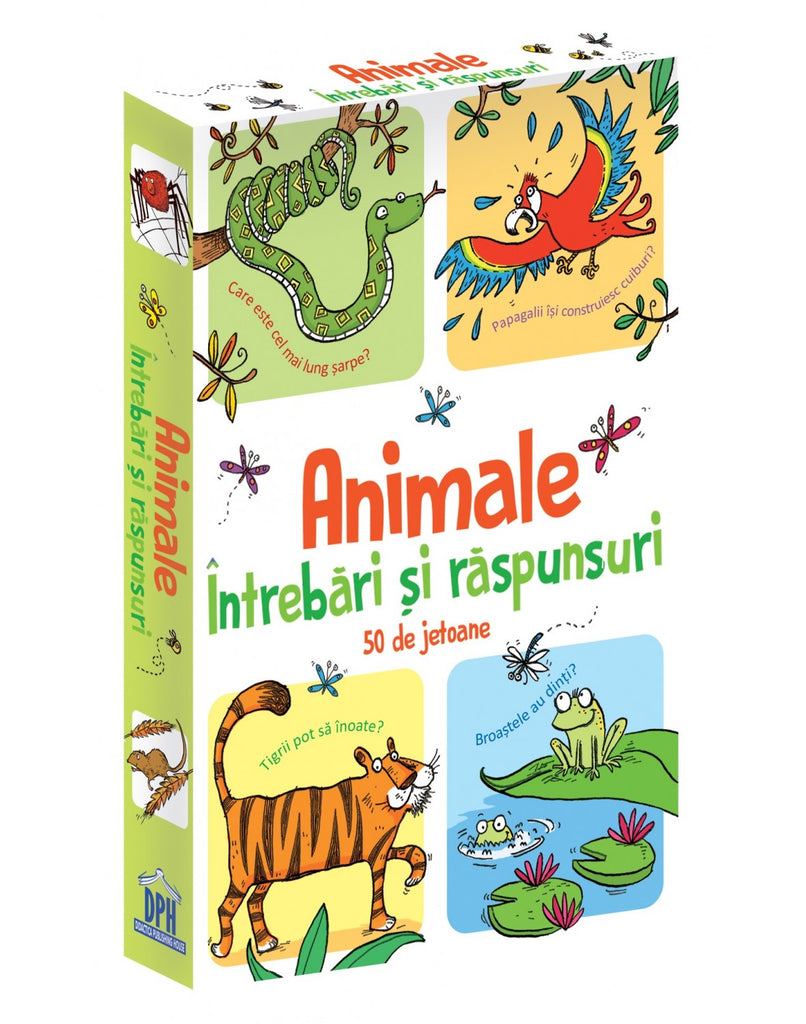 Animale. Întrebări și răspunsuri. 50 de jetoane - Librăria lui Andrei