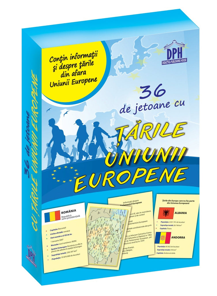 36 de Jetoane cu Țările Uniunii Europene - Librăria lui Andrei