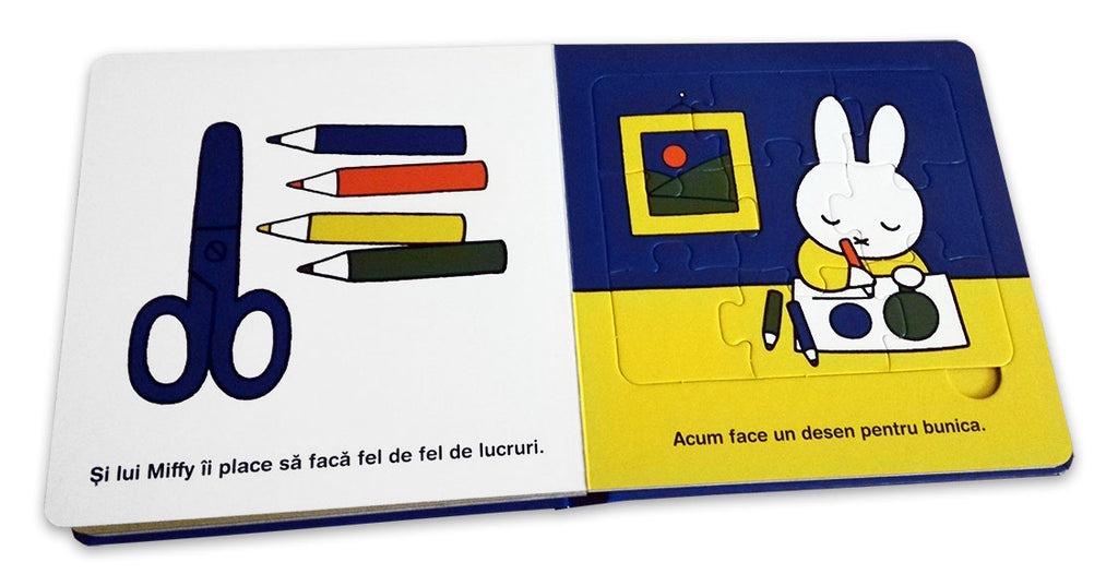 Miffy merge la bunici. Carte cu puzzle - Librăria lui Andrei