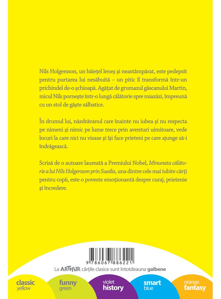 Minunata călătorie a lui Nils Holgersson prin Suedia - Librăria lui Andrei