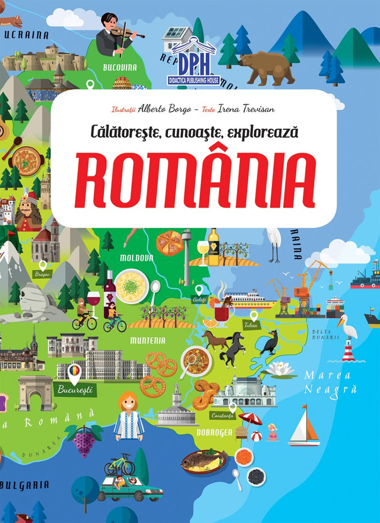 România - Călătorește, Învață, Explorează - puzzle și carte - Librăria lui Andrei
